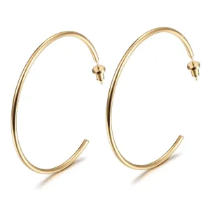 Stainless Steel Hoop Earrings - Rust-Resistant and Versatile Jewelry for Everyday or Special Occasions