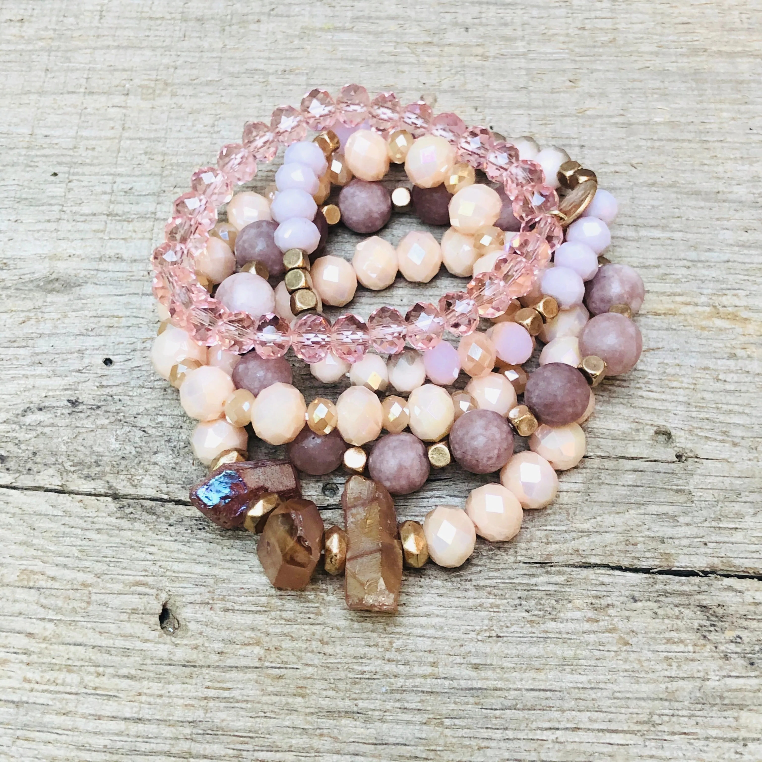 Stephanie Beaded Bracelet Stack