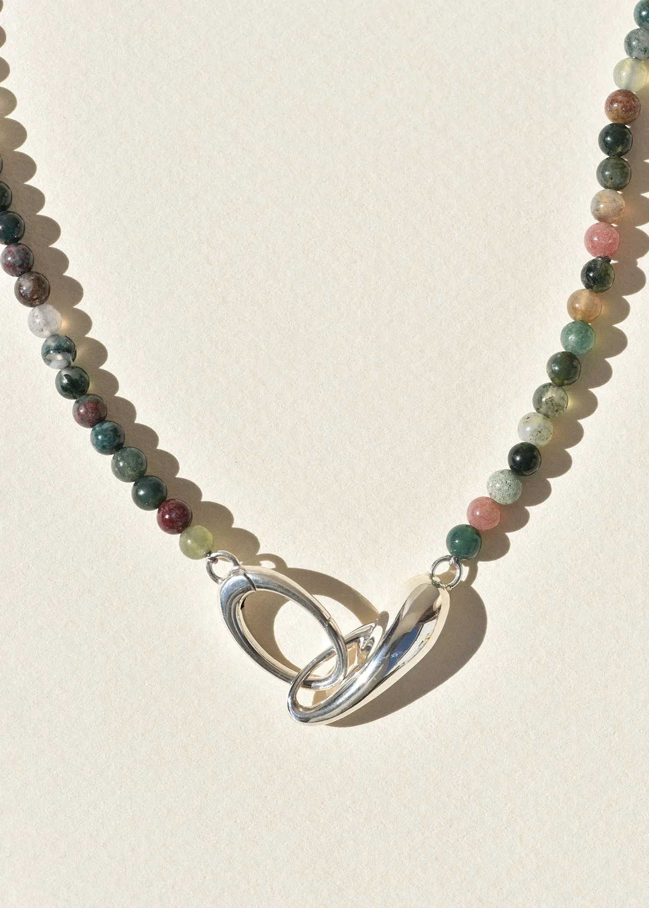 Sterling Silver Agate Choker