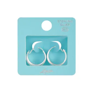Sterling Silver Chunky 18mm Hoop Earrings