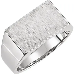 Sterling Silver Signet Ring, Size 7