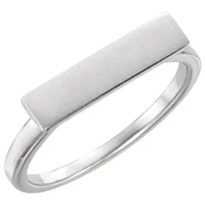 Sterling Silver Signet Ring, Size 7
