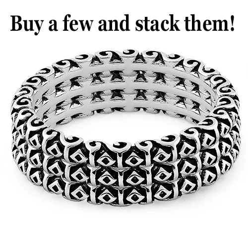 Sterling Silver Stackable Band Ring