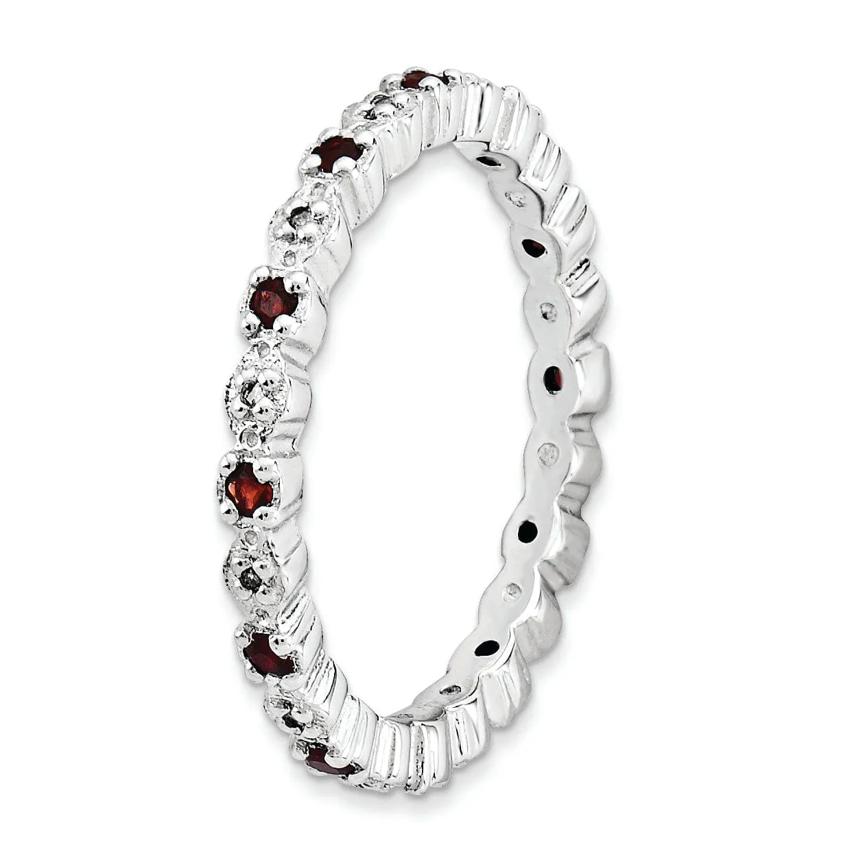 Sterling Silver Stackable Expressions Diamond Ring