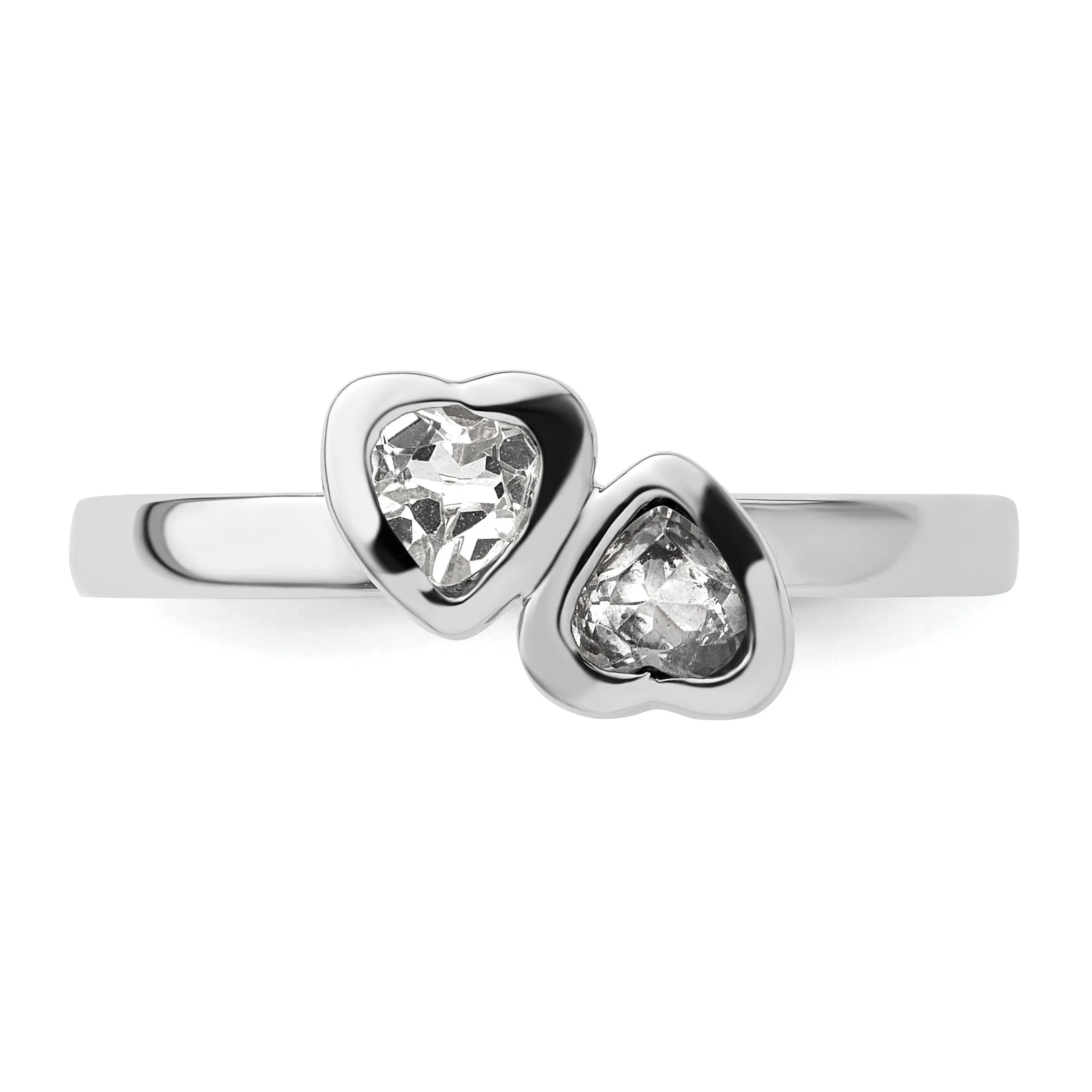 Sterling Silver Stackable Expressions Heart Ring