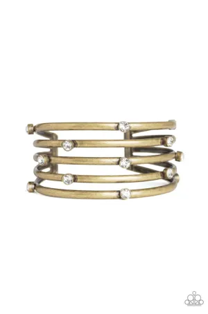 Sugarlicious Sparkle Brass Paparazzi Bracelet