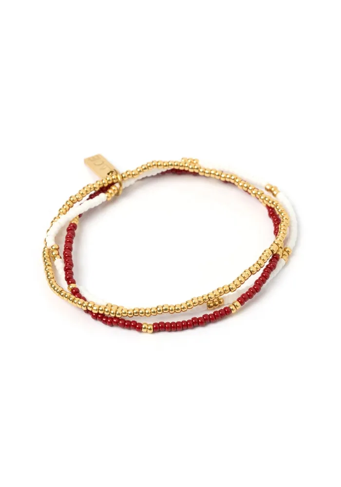 Sunny Bracelet Set - Burgundy