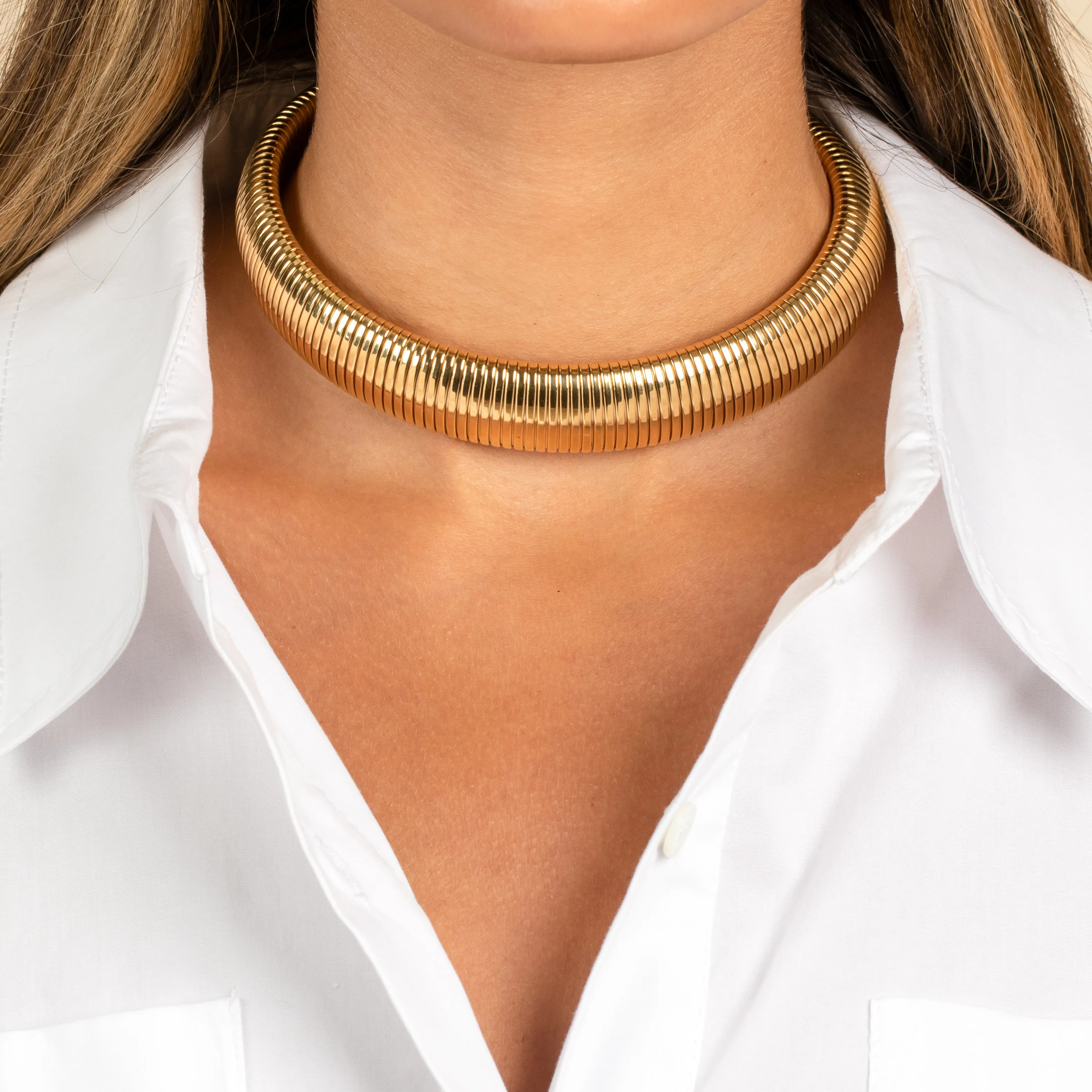 Super Chunky Snake Chain Choker