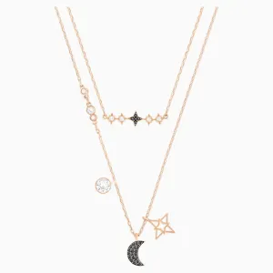 Swarovski Symbolic Moon Necklace Set Multi-Colored One Size