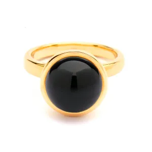 Syna Black Onyx Stackable Bauble Ring
