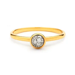 Syna Diamond Pave Stackable Bauble Ring