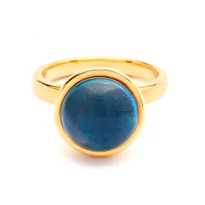 Syna London Blue Topaz Stackable Bauble Ring
