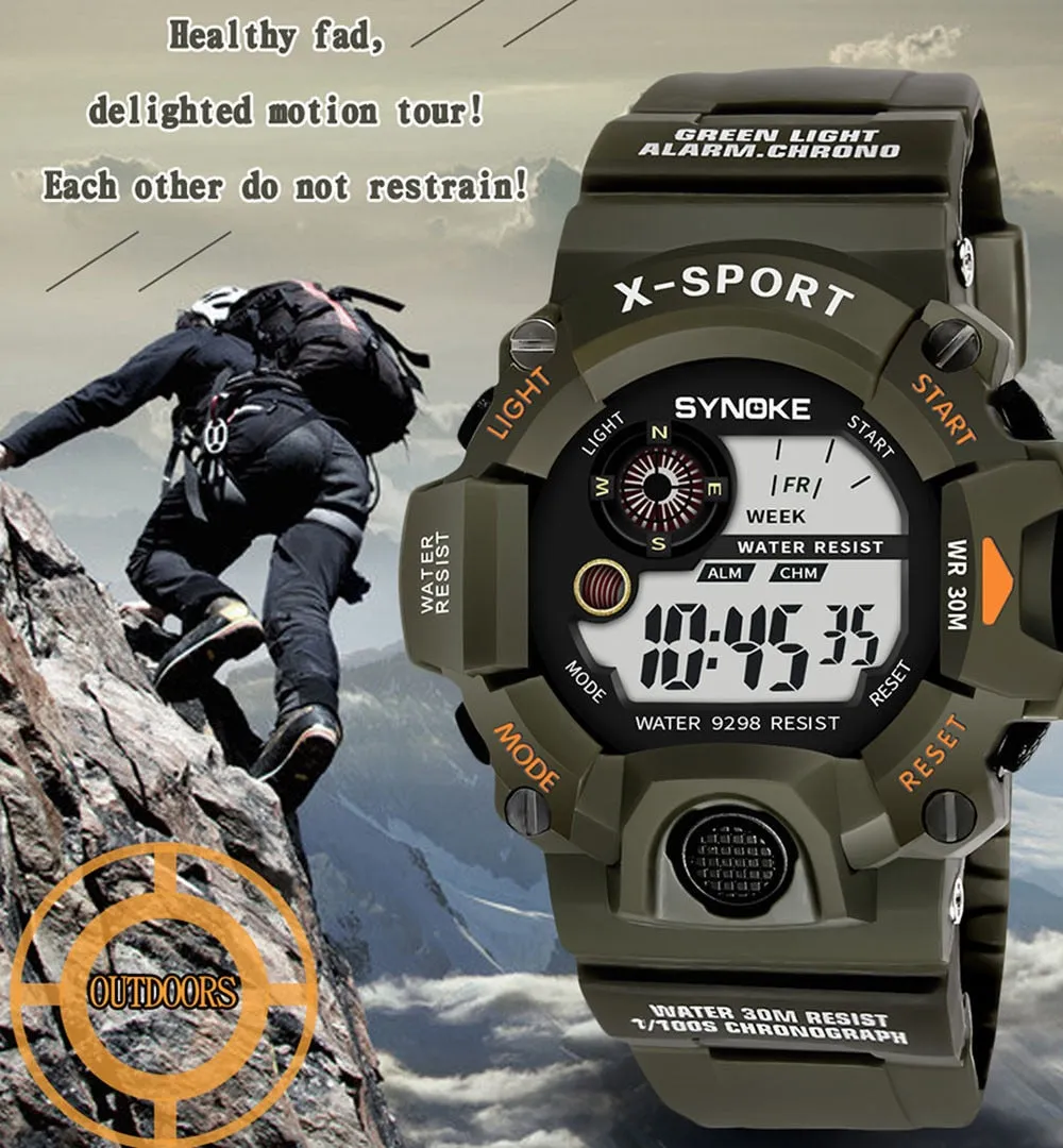 SYNOKE G Style  Chronograph Military Digital