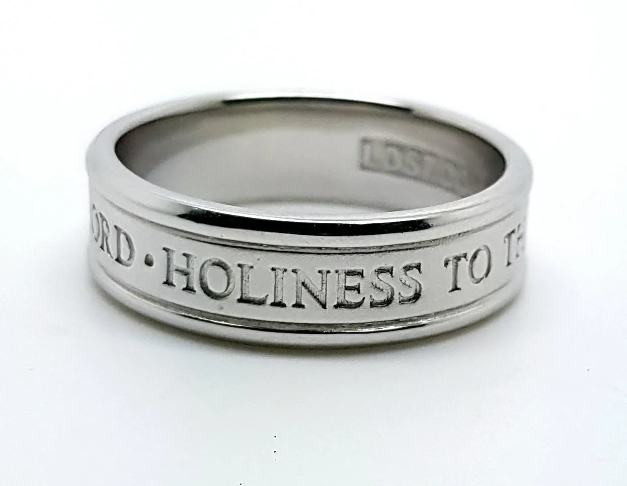 Temple Wedding Ring, Gents #793 Sterling Silver
