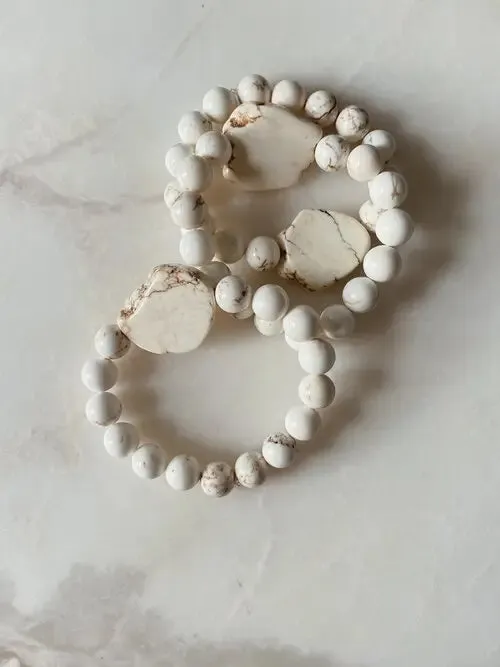 The Blanc beaded bracelet