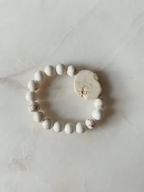 The Blanc beaded bracelet