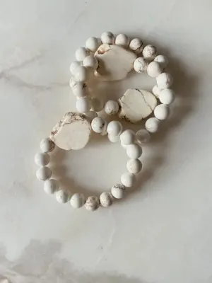 The Blanc beaded bracelet