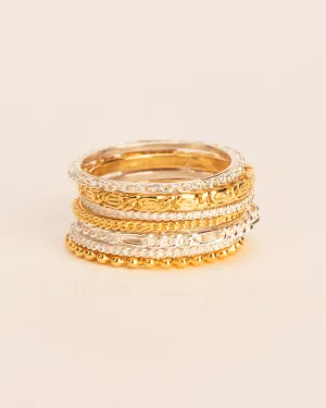 The 'Chapters' rings in silver