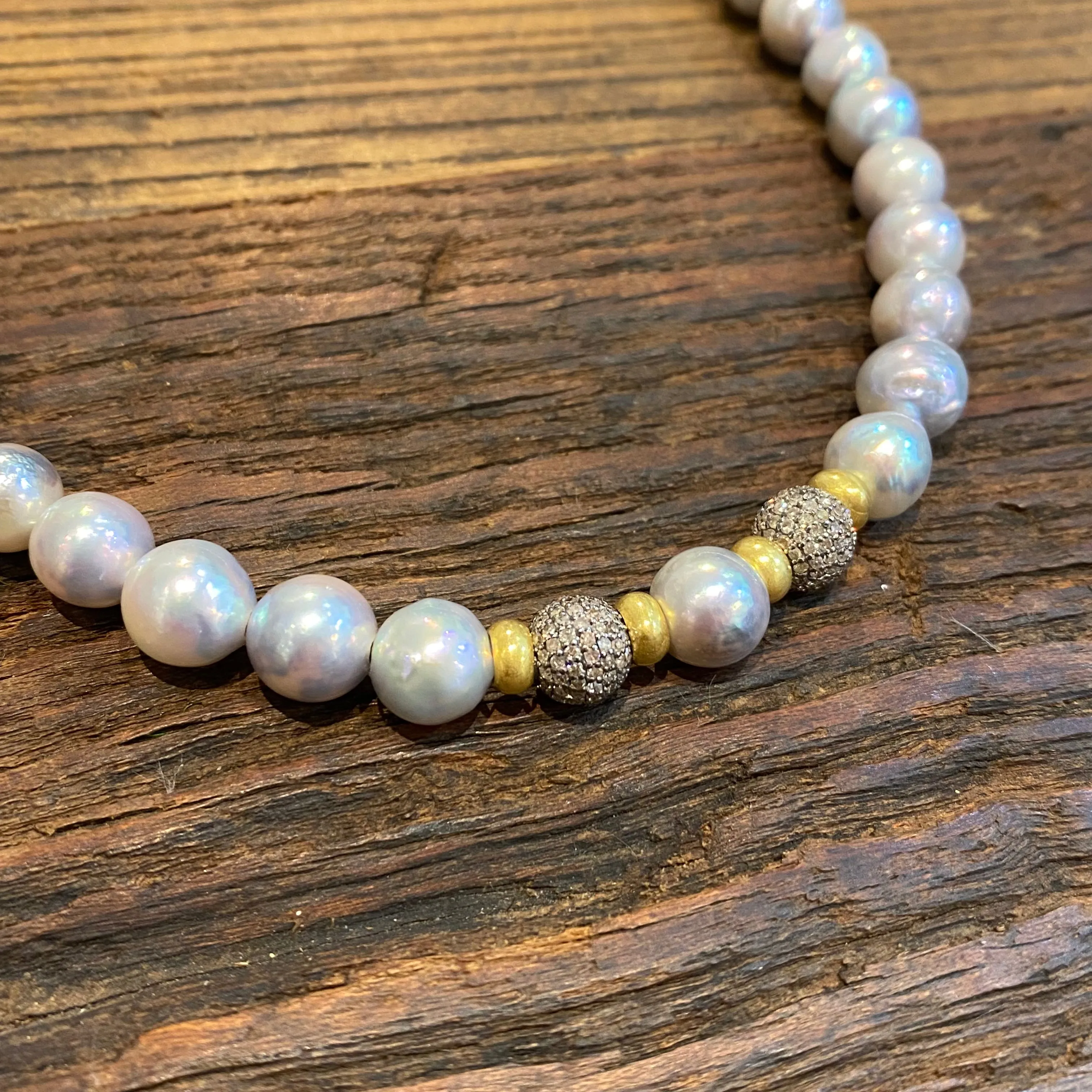 The Rose Choker - Akoya Pearls | 16"
