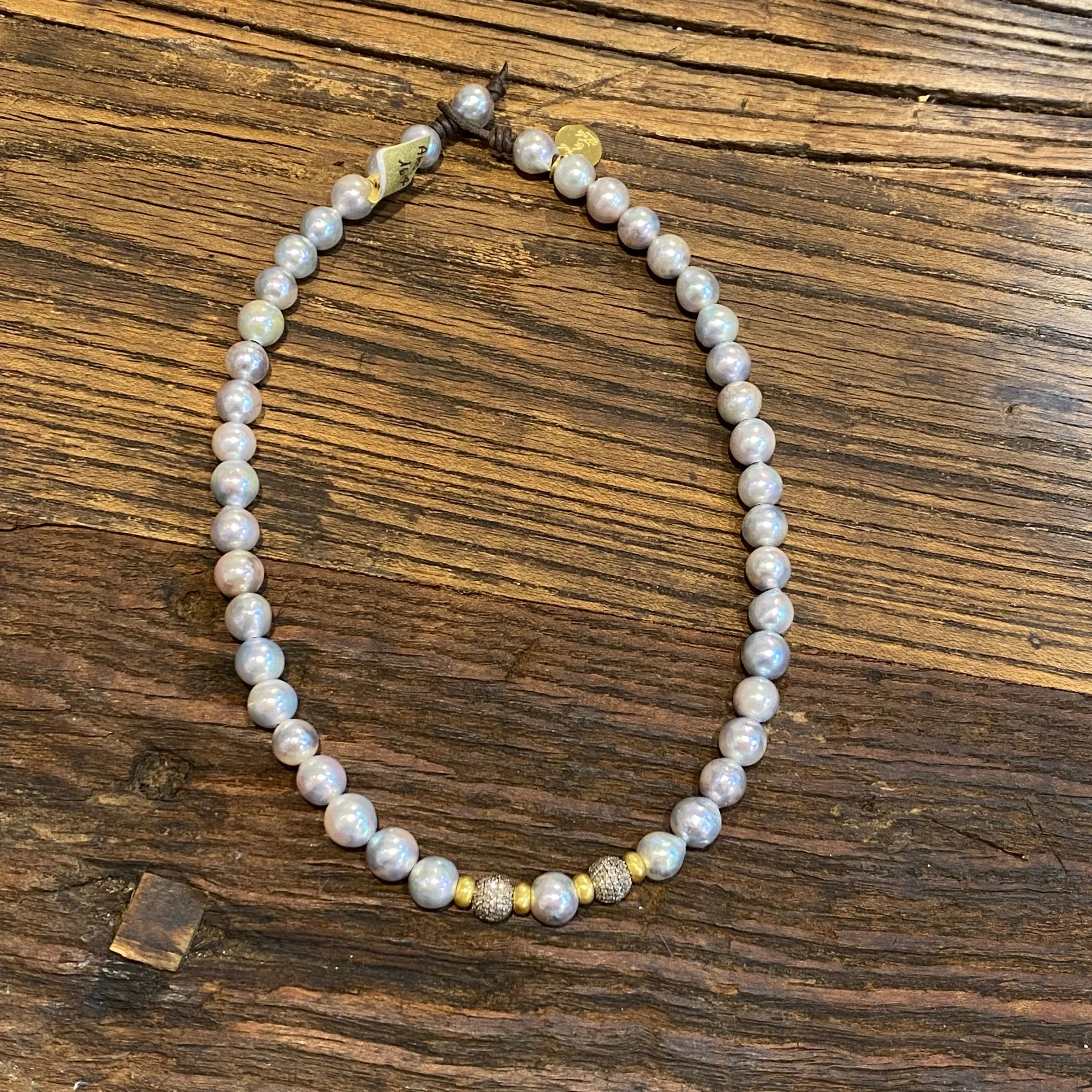 The Rose Choker - Akoya Pearls | 16"