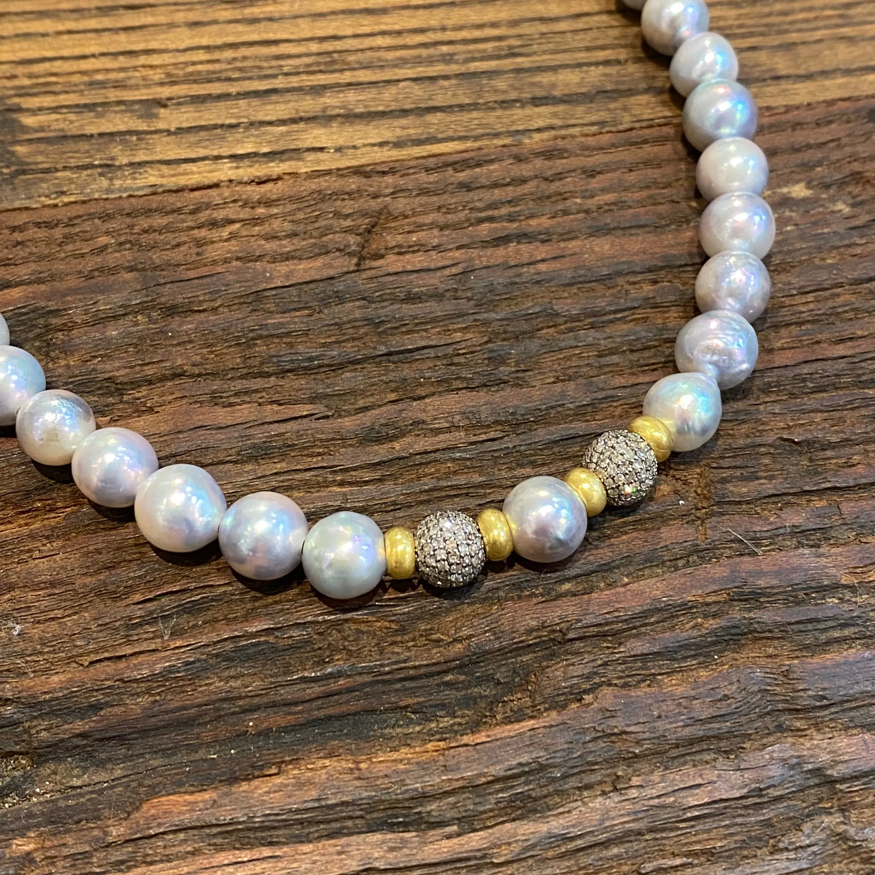 The Rose Choker - Akoya Pearls | 16"