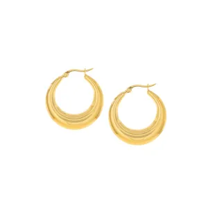 The Ultimate Gold Hoop Earrings, 18k Gold Finished Stainless Steel