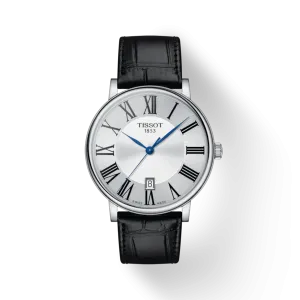 TISSOT CARSON PREMIUM GENTS SILVER DIAL QUARTZ WATCH