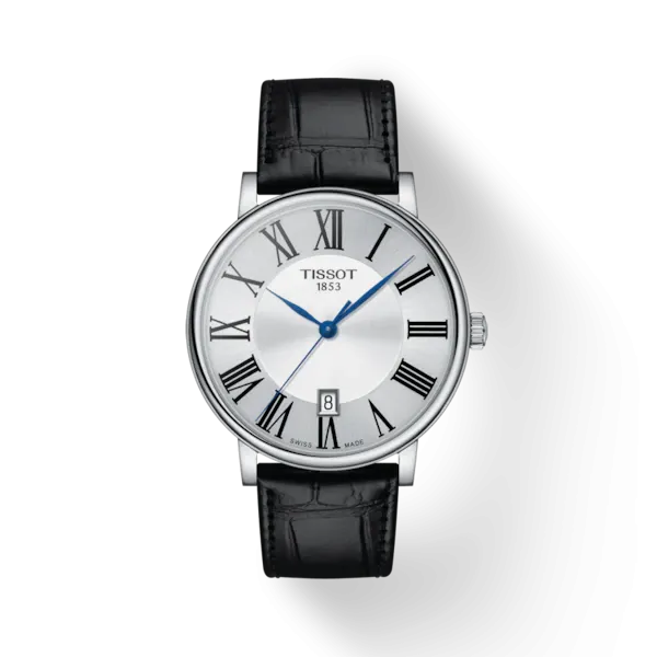 TISSOT CARSON PREMIUM GENTS SILVER DIAL QUARTZ WATCH