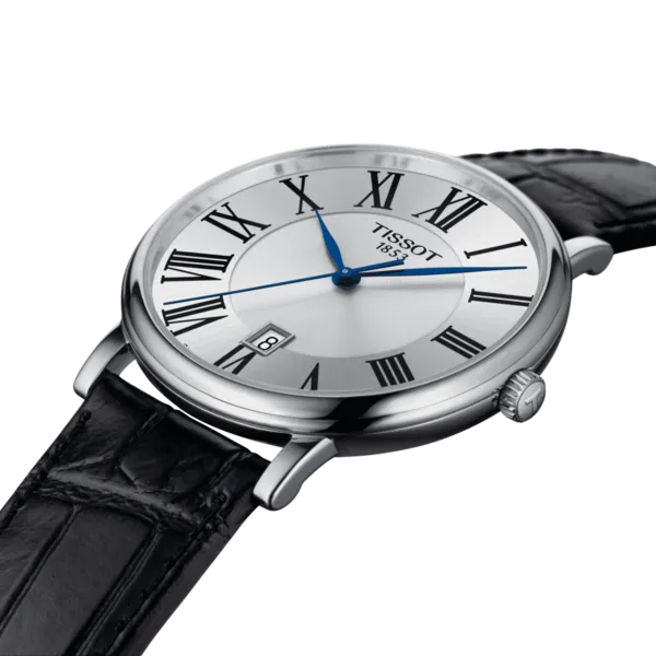 TISSOT CARSON PREMIUM GENTS SILVER DIAL QUARTZ WATCH