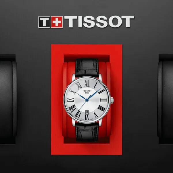 TISSOT CARSON PREMIUM GENTS SILVER DIAL QUARTZ WATCH