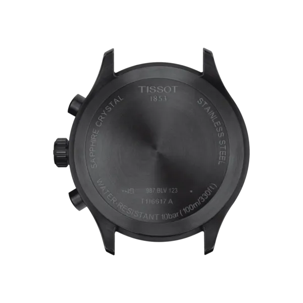 Tissot Chrono XL PVD on Brown Leather look