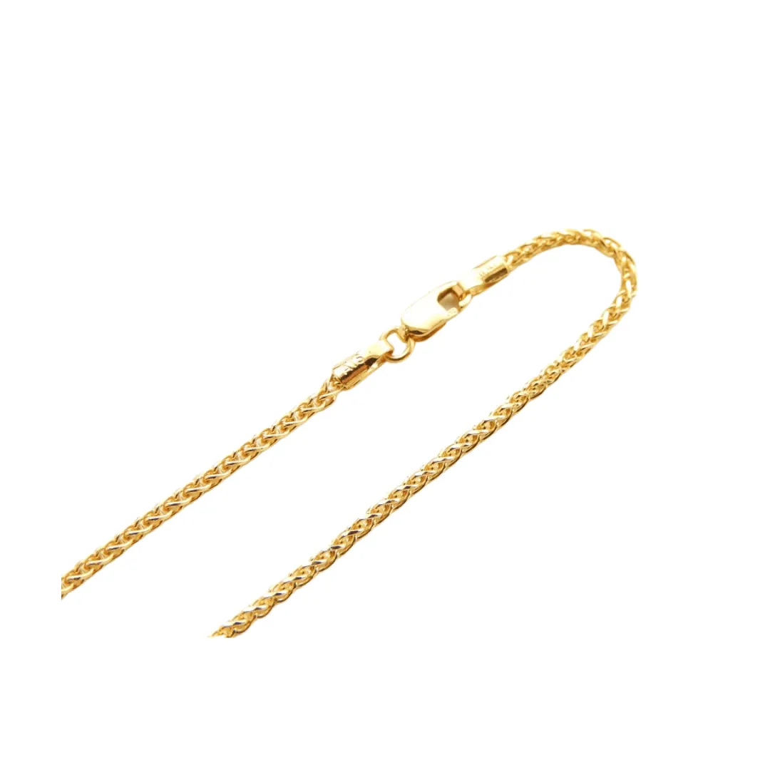 Touch of Gold 14K Yellow Gold 2mm 20" Wheat Link Chain