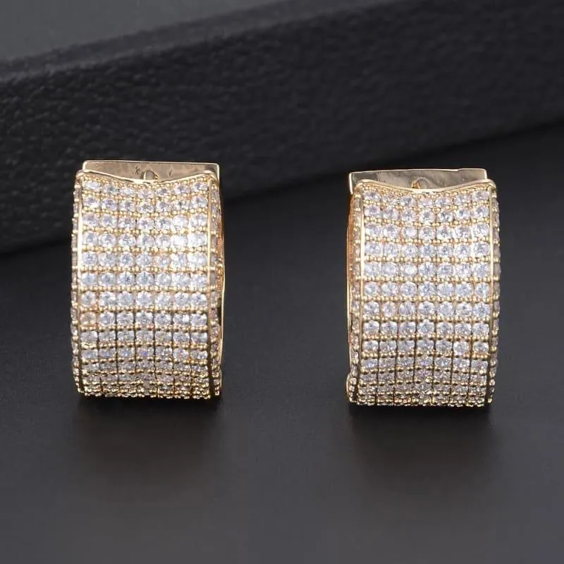 Trendy Hoop Earrings Cubic Zirconia Earrings