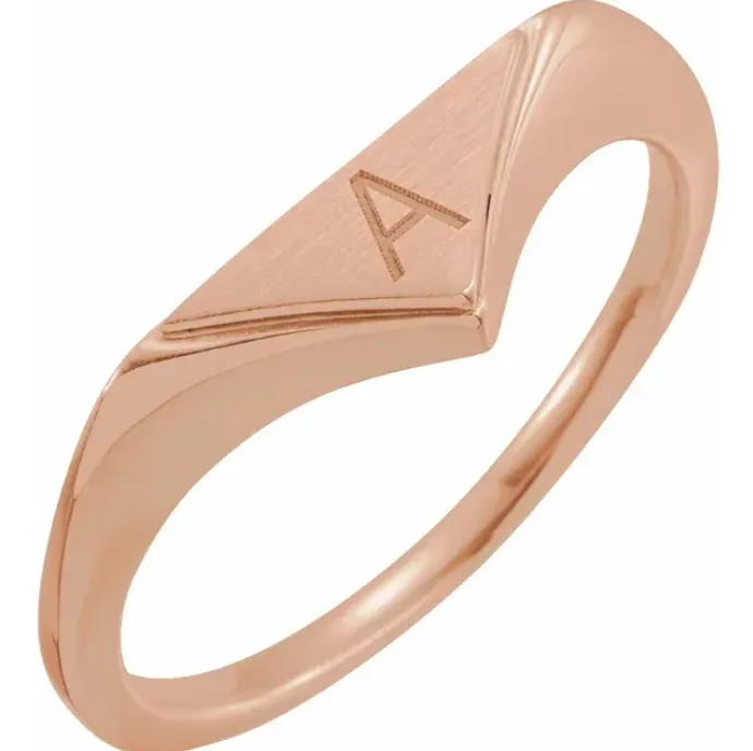 Triangle Signet Ring