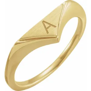 Triangle Signet Ring