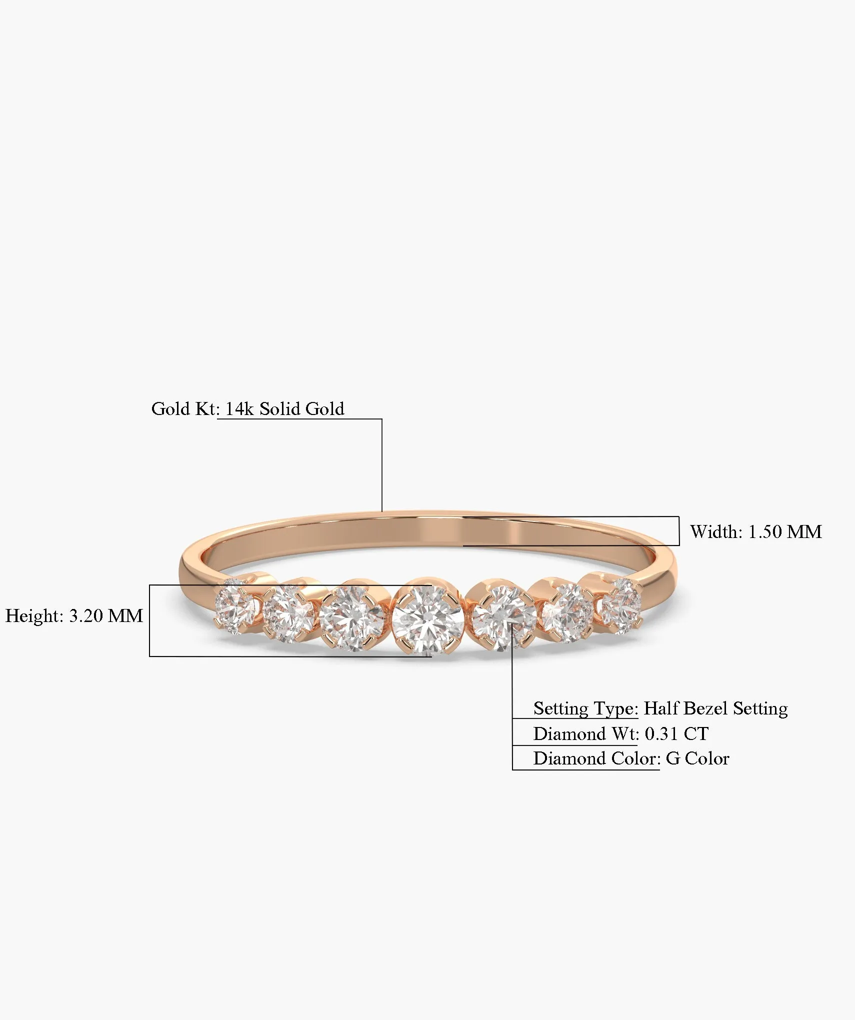 Twilight Glow Diamond Band