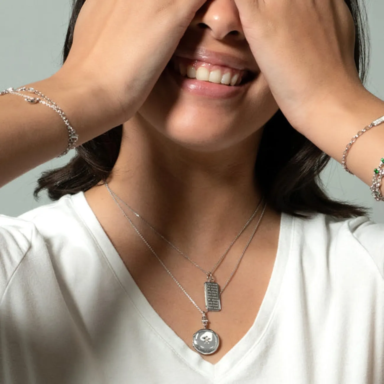 Twinkle Star Sterling Silver Center Sapphire Star Set Locket Necklace