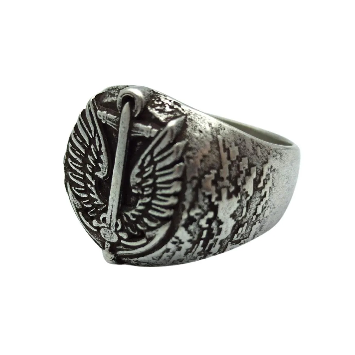 Ukrainian marines signet ring from bronze