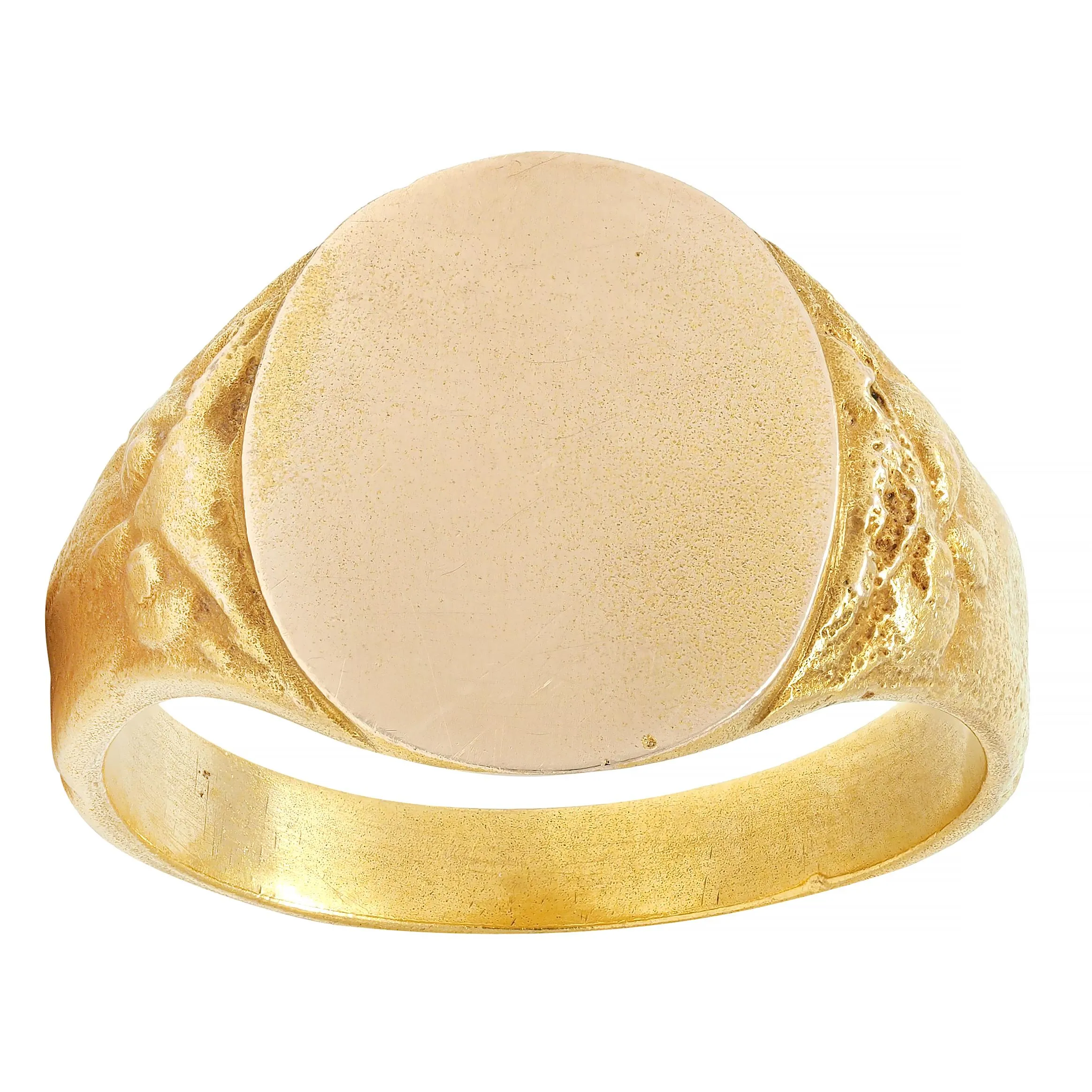 Victorian 14 Karat Yellow Gold Owl Antique Unisex Bird Animal Signet Ring