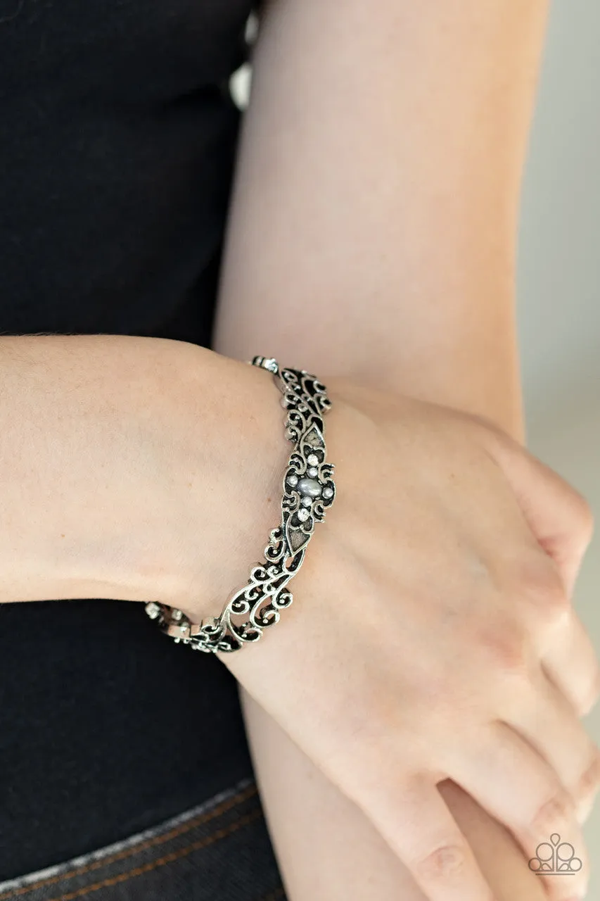 Victorian Vines Silver Paparazzi Bracelet