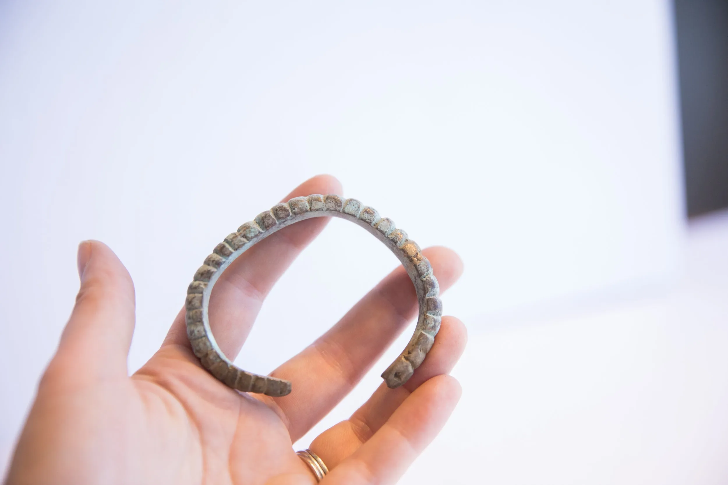 Vintage African Oxidized Cuff Bracelet