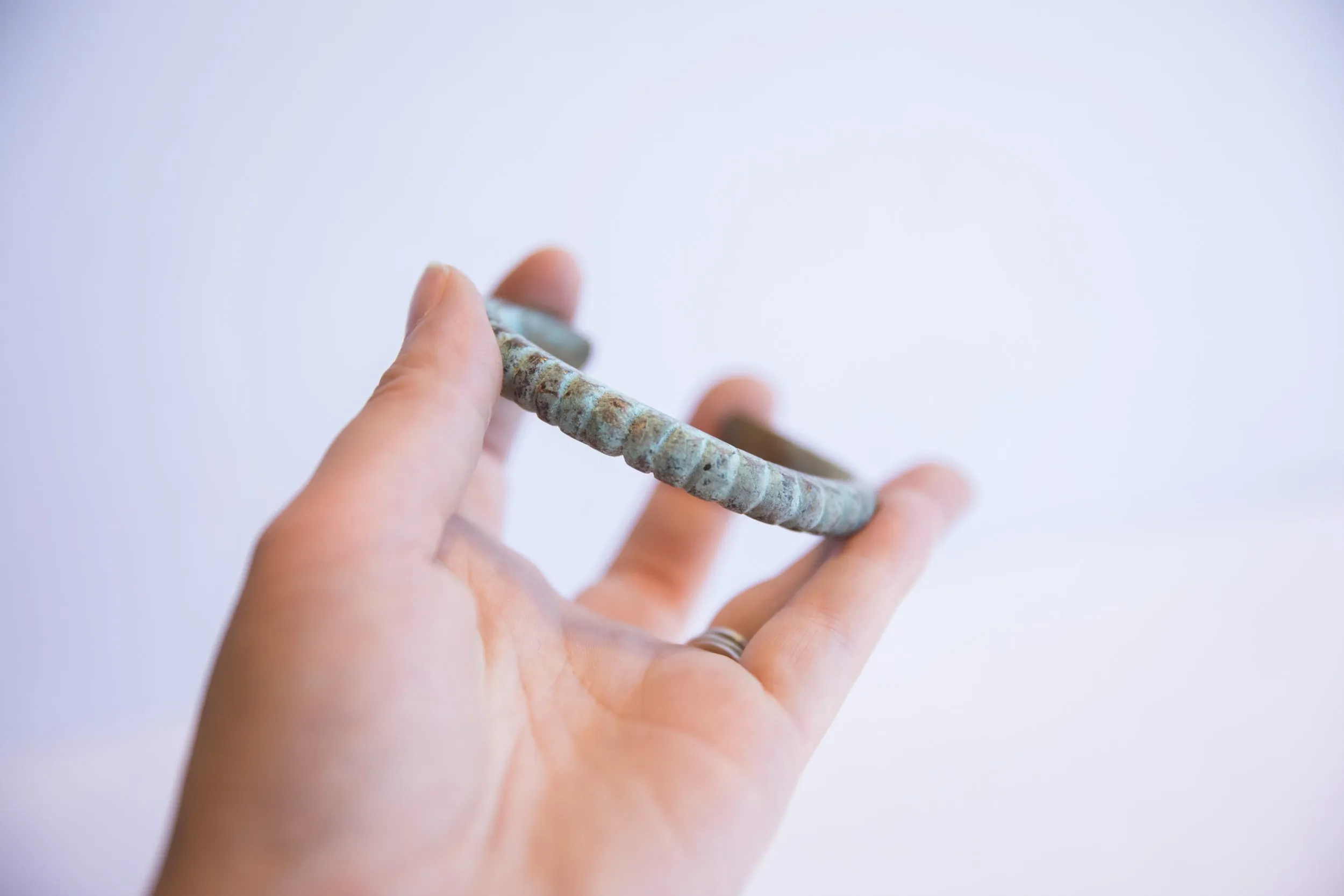 Vintage African Oxidized Cuff Bracelet