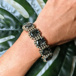 Vintage - Dark Stone Beaded Bracelet