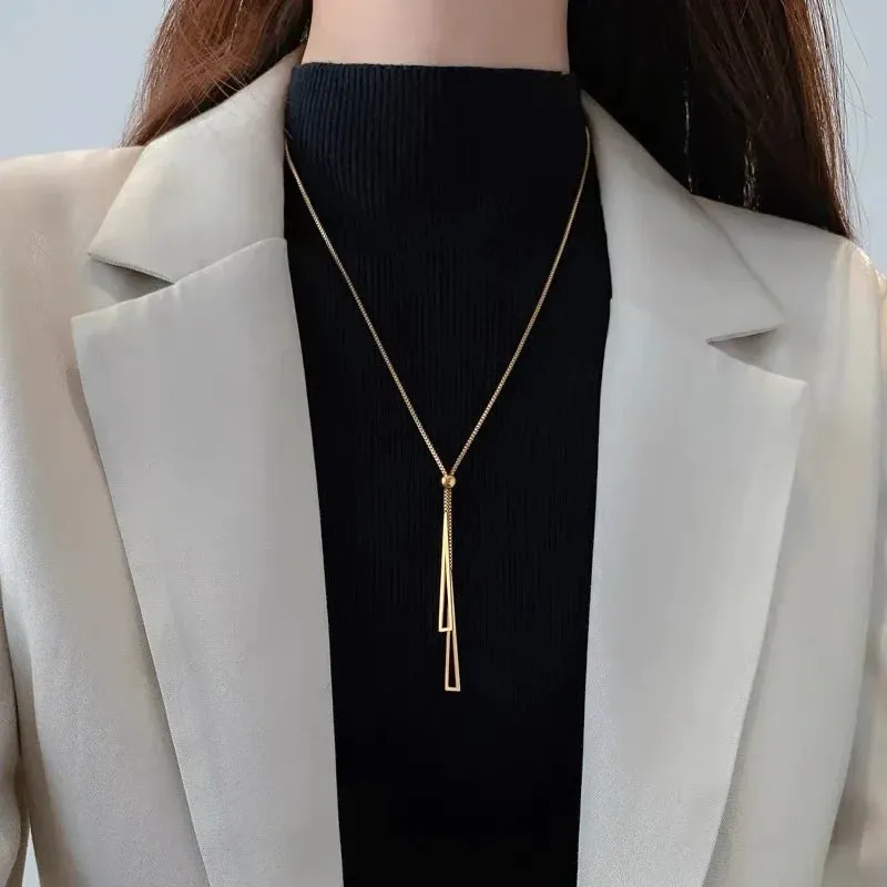 Vintage Double Round Charm Layered Necklace Women's Jewelry Layered Accessories for Girls Gifts Bohemian Fashion Pendant