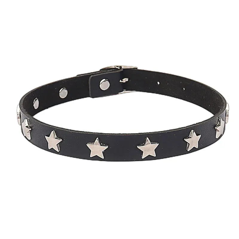 Vintage Luxury Cross Necklace For Women Fashion Punk PU Leather Choker Collar Chain Jewelry Cool Stuff Couple Accessories