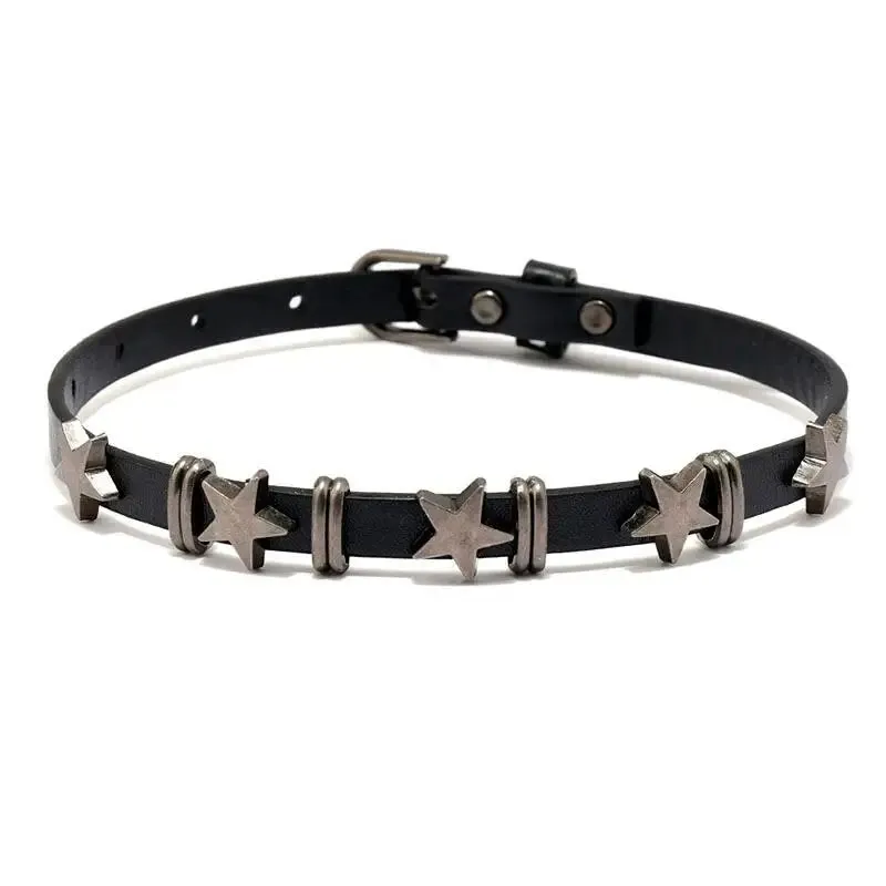 Vintage Luxury Cross Necklace For Women Fashion Punk PU Leather Choker Collar Chain Jewelry Cool Stuff Couple Accessories
