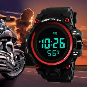 Watches Men LED Digital Wristwatches 2018 Male Military Sport Clock Double Display Watch  Minutes Seconds Dropship F728