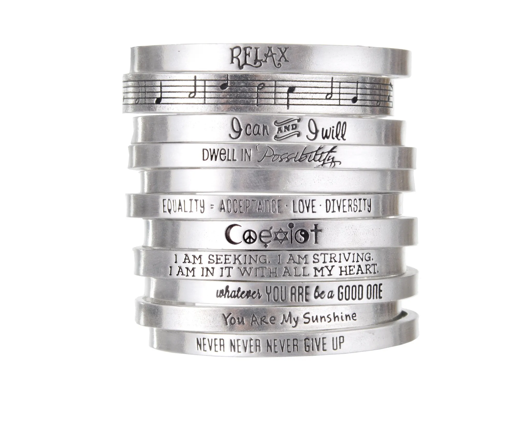 Whatever You Are, Be a Good One Abraham Lincoln Quotable Cuff Bracelet