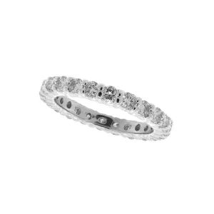 WHITE GOLD ETERNITY DIAMOND RING 14K GOLD (1.07 CTW)