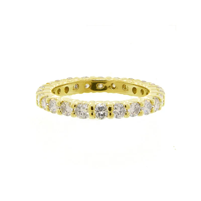 WHITE GOLD ETERNITY DIAMOND RING 14K GOLD (1.07 CTW)